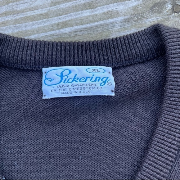 Vintage Pickering Ohio State Footbal Men’s Sweater Vest Size XL Textured - Picture 6 of 9